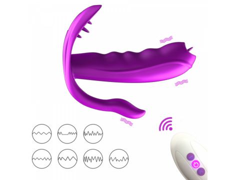 Stymulator silikonowy do majtek Fox USB 7 funkcji z ogrzewaniem - 18